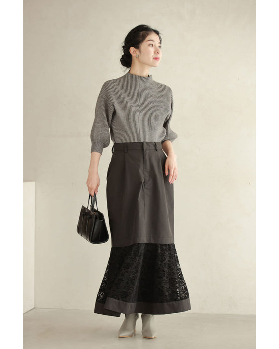 レース広がるマーメイドラインロングスカート – ONE PEACE ONLINE