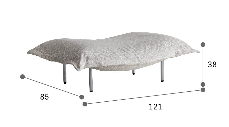 リーンロゼ ロゼカラン1 パフ スチール脚