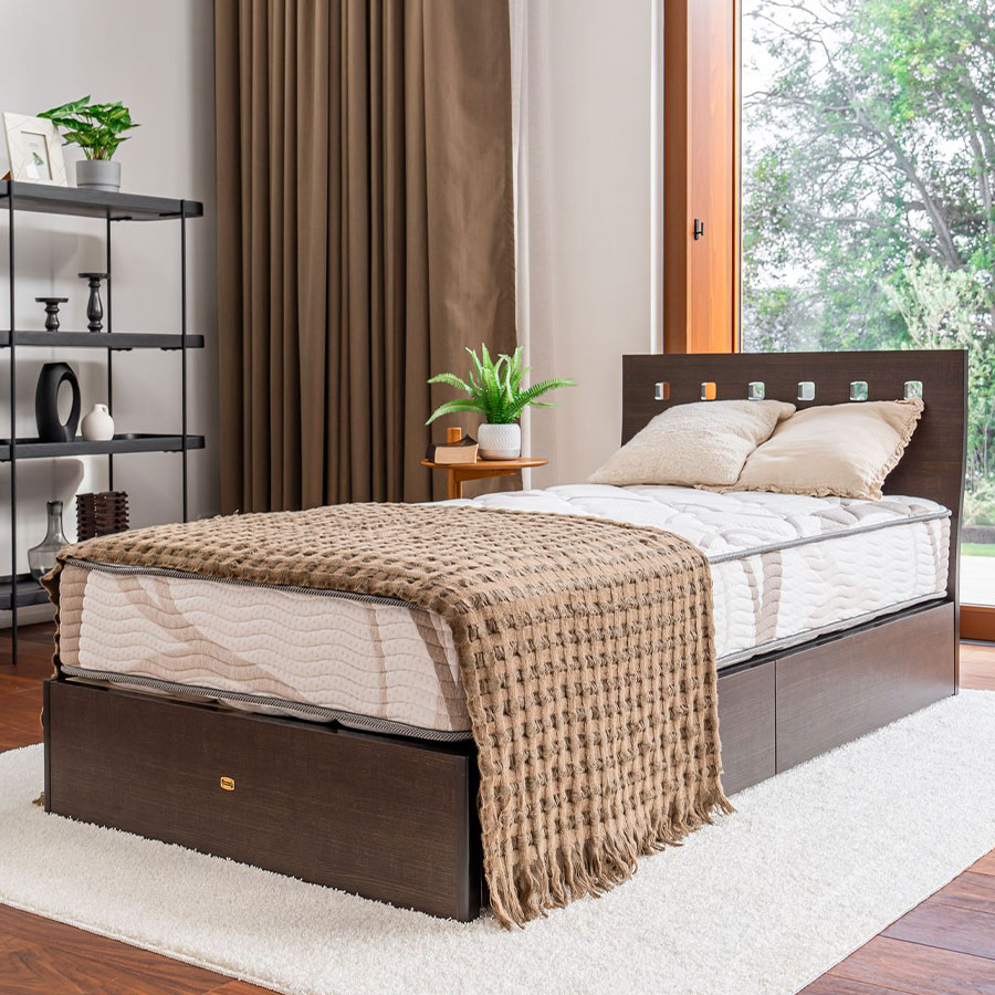 かねたや70周年記念 シモンズ S-Line ダブルクッション ベッドフレーム