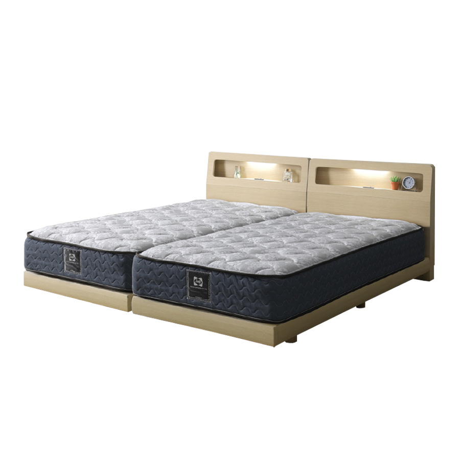 シーリー フレアル＋ツインエール01TT ベッドフレーム＆マットレス 2台