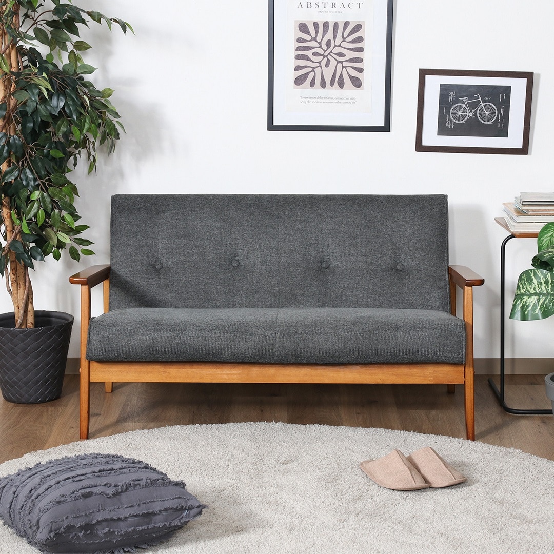 ミート2人掛けソファ(DBR(PU))｜ ビーカンパニー｜調布PARCO | ONLINE