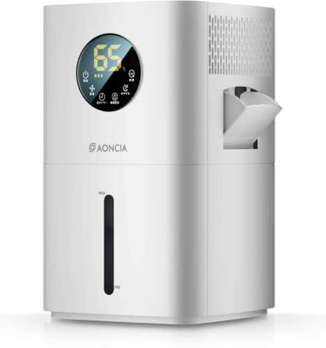 AONCIAの気化式加湿器「moka」は12Lも水を給水できて音声操作もでき