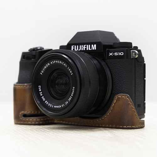 売切りセール＞KAZA FUJIFILM X-S10専用 ハーフレザーケース