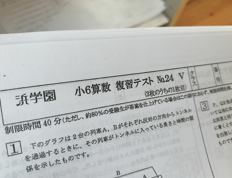 【NEW】浜学園　小5  2023年度 算数 Vクラス復習テスト 浜学園 小5 2023年度 復習テスト Vクラス 算数 解答用紙付き - メルカリ
