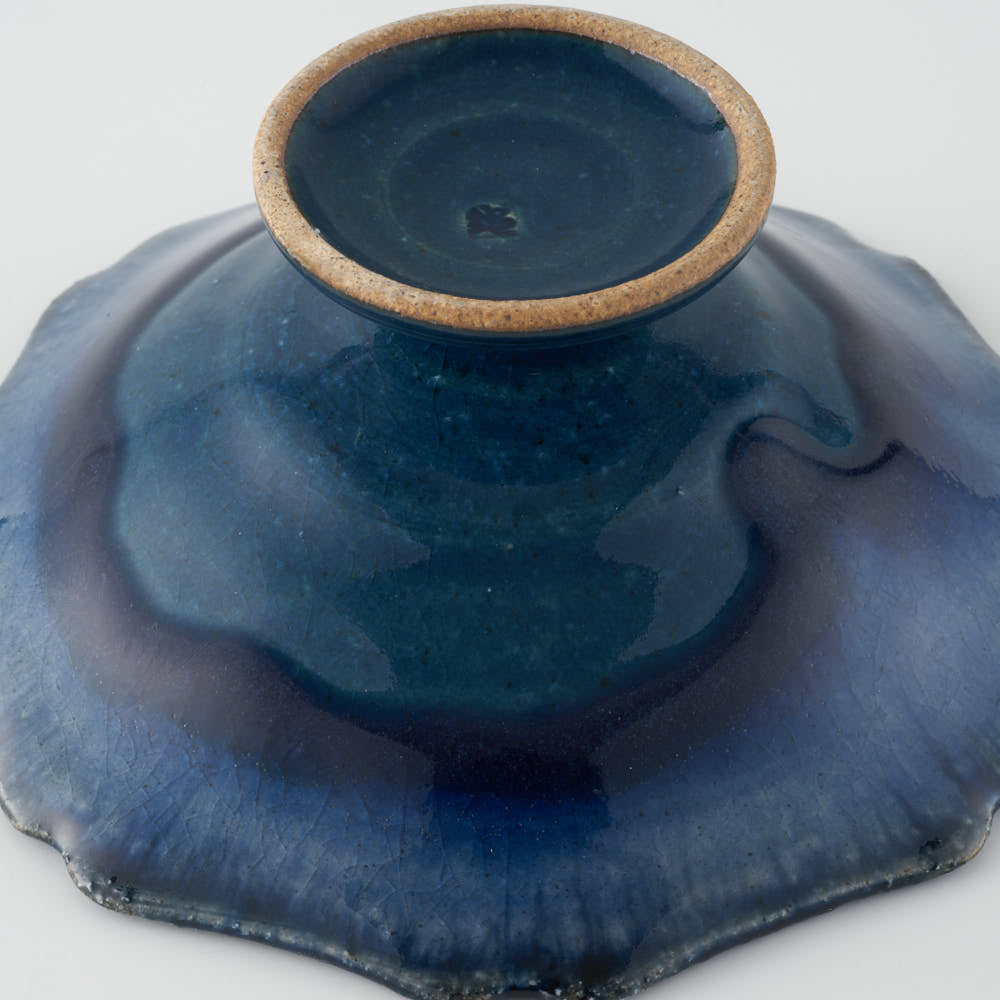 作家 亀井紀子 青彩 レリーフ 高台小鉢 ¥4,620 大人の焼き物