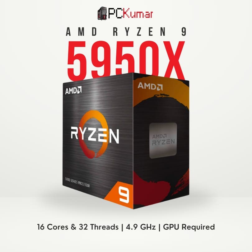 AMD Ryzen 9 5950X 16 Cores & 32 Threads AM4 Platform Unlocked Chip