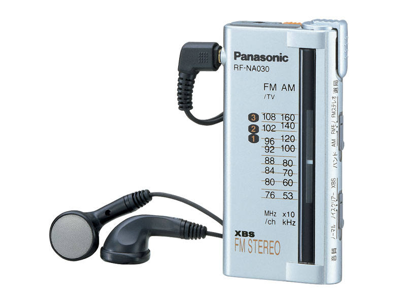 概要 FM（TV音声1～3ch）／AM 2バンドラジオ RF-NA030