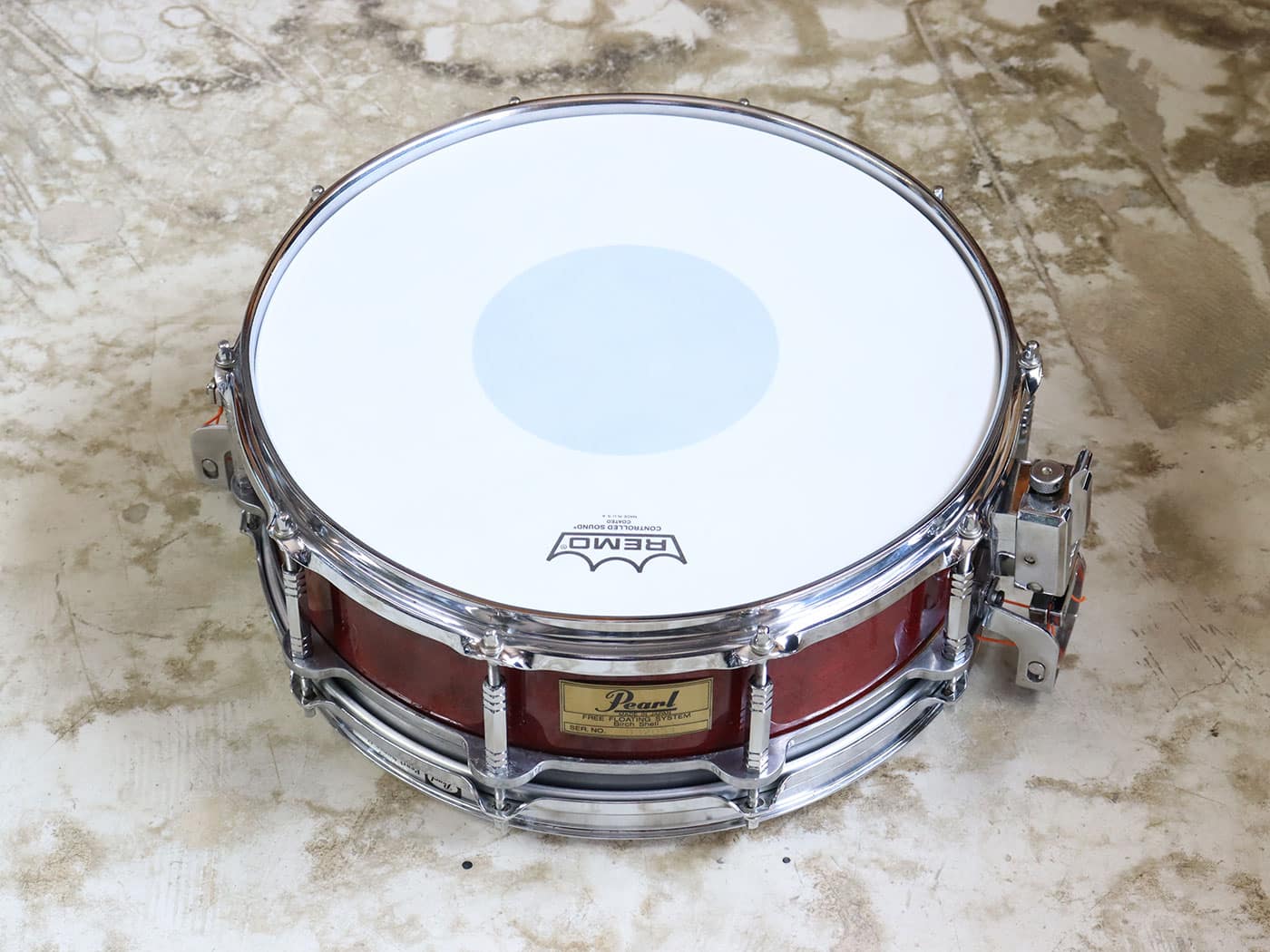 中古】Pearl Birch Shell Free Floating 14 x 5.5 スネア【海外配送可