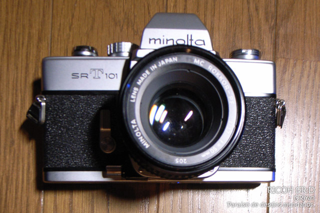 minolta SRT101 と標準レンズ MC.ROKKOR-PF 50mmF1.7 ジャンク カメラ