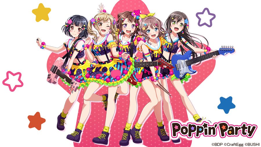 新衣装公開まであと1日😆❣️ 先行公開されたPoppin'Partyメンバーの新