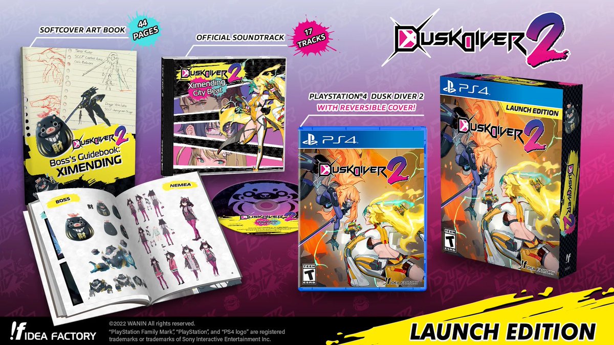 Dusk Diver 2 Launch Edition (PS4) is $21.86 US Dollars at VGP