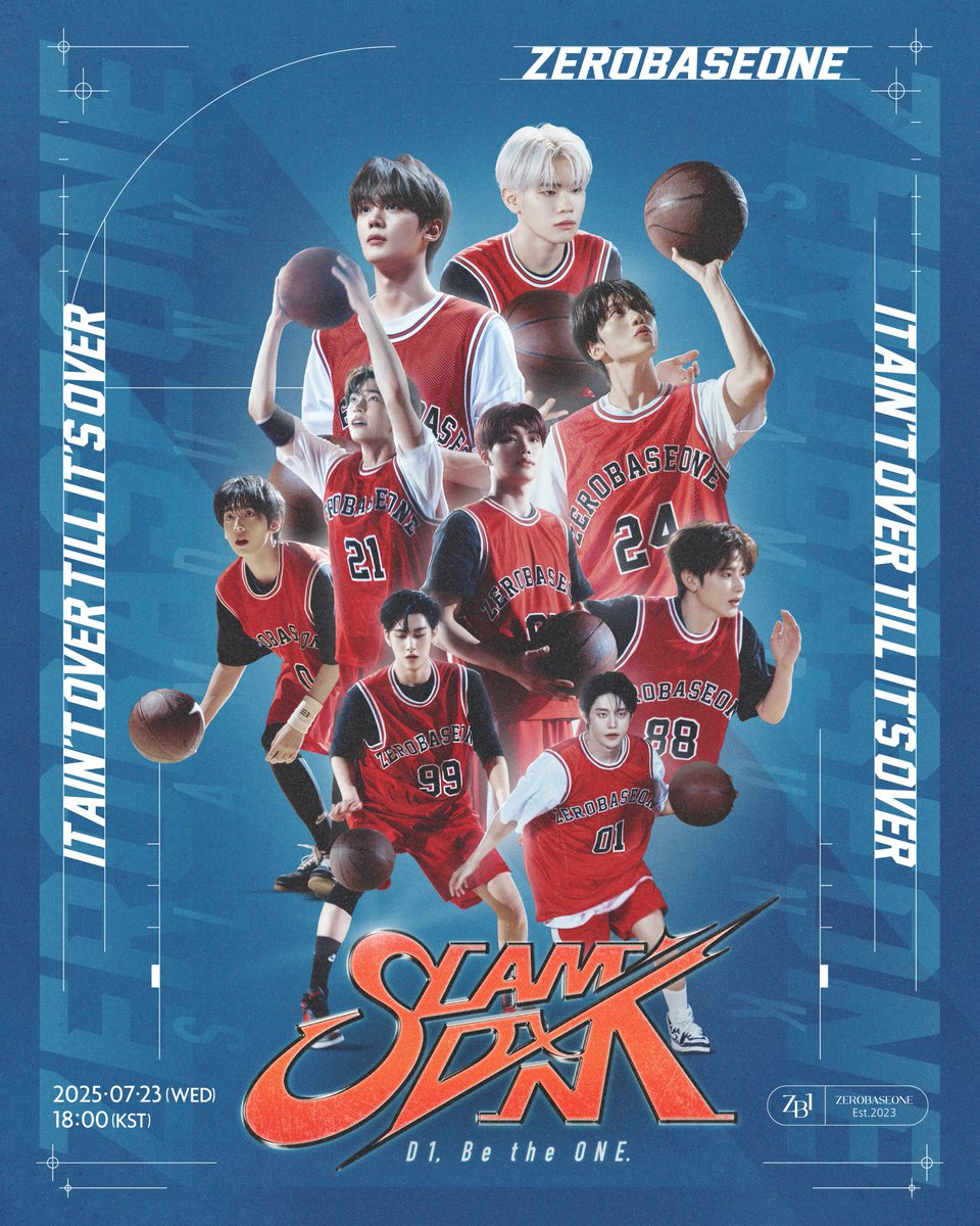 ZEROBASEONE Pre-Release Single [𝐒𝐋𝐀𝐌 𝐃𝐔𝐍𝐊] Poster 2025.07