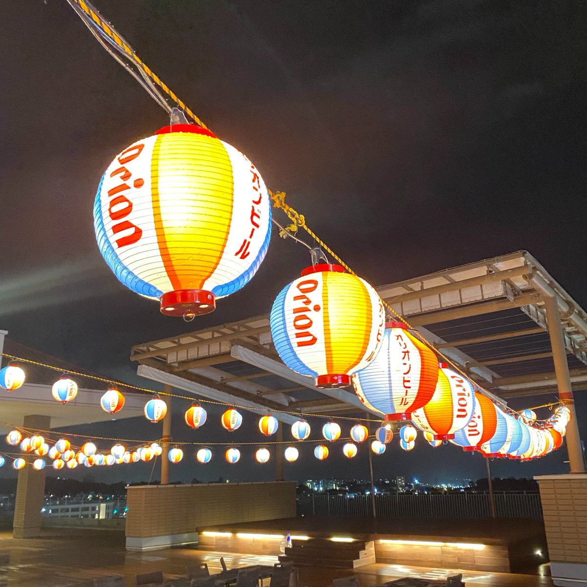 🏮🍺🏮🍺🏮🍺 オリオンのちょうちんが映えてます♪ 🏮🍺🏮🍺🏮🍺
