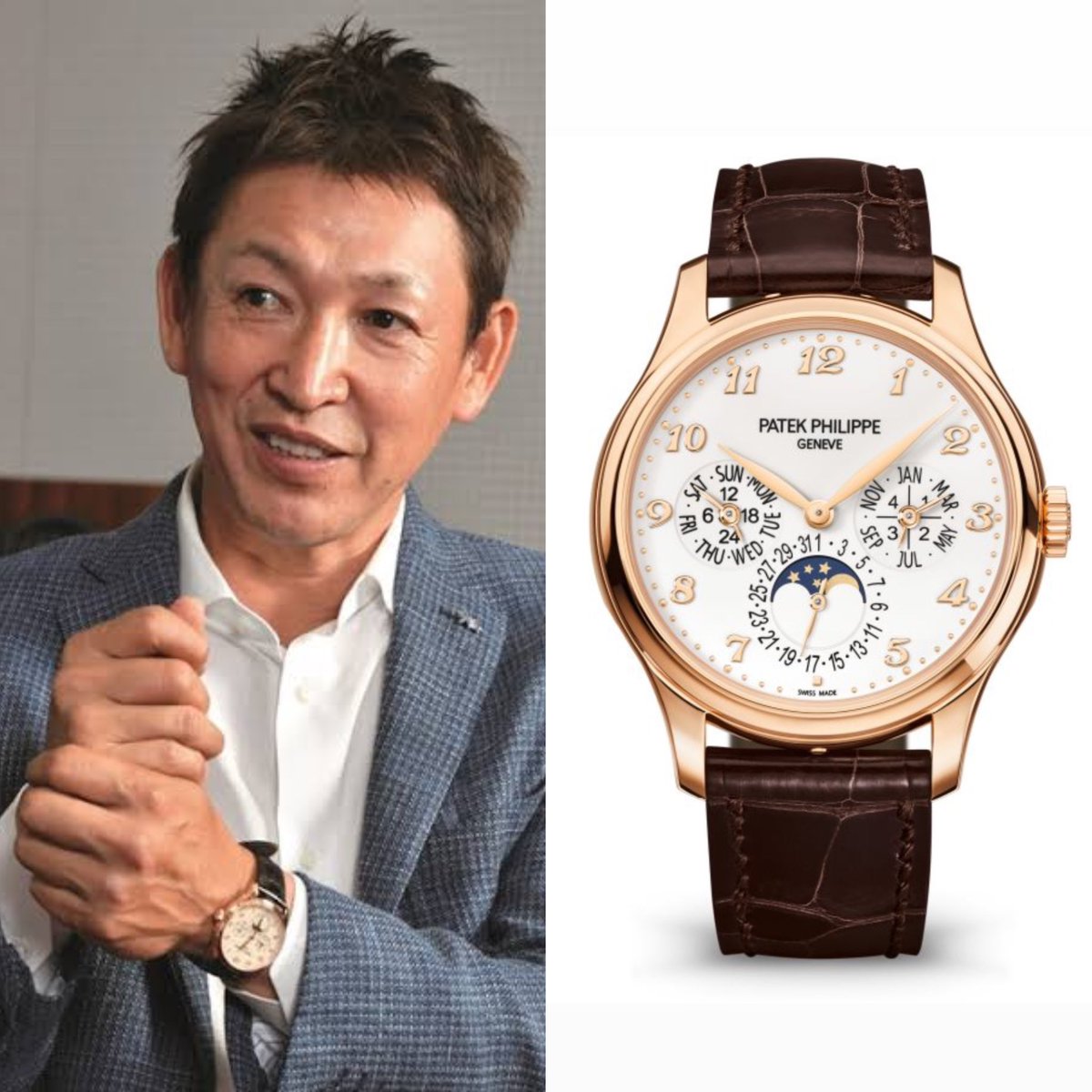 中日ドラゴンズ監督 立浪和義 パテック・フィリップ グランド・コンプ