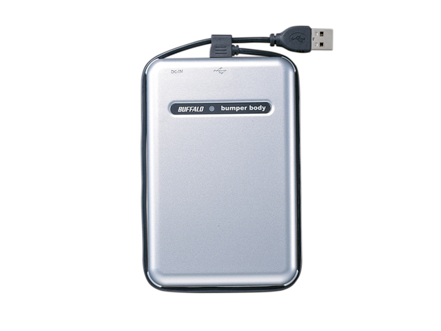 バッファロー、75cm落下からの耐衝撃性を謳うポータブルHDD