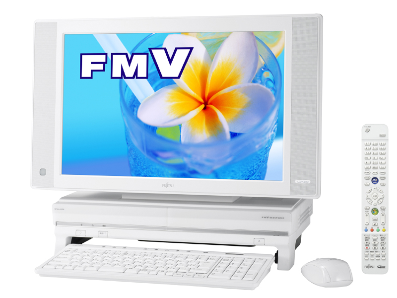 富士通 液晶一体型PC ホワイト 富士通、ボードPC風の液晶一体型PC