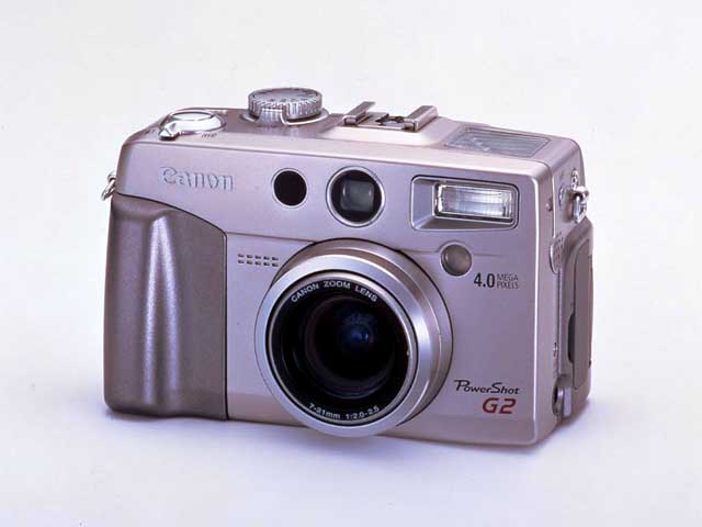 キヤノン、連写撮影に優れた400万画素デジタルカメラ「PowerShot G2」
