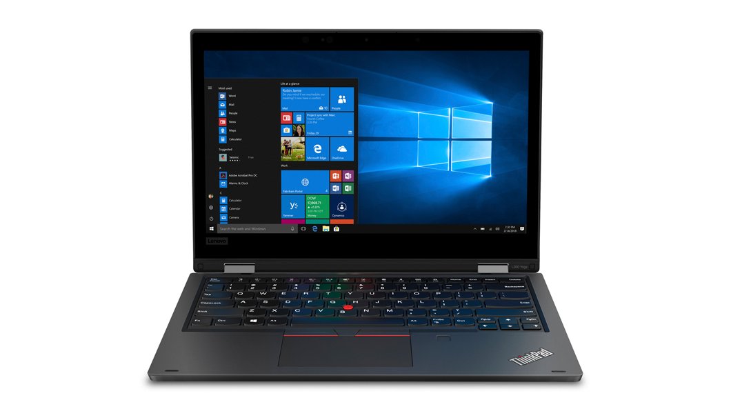 レノボ、360度回転式でペン対応の13.3型2in1「ThinkPad L390 Yoga
