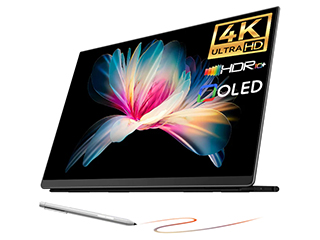 5万4,980円でペンにも対応した13.3型4K有機ELモバイルモニター。今なら