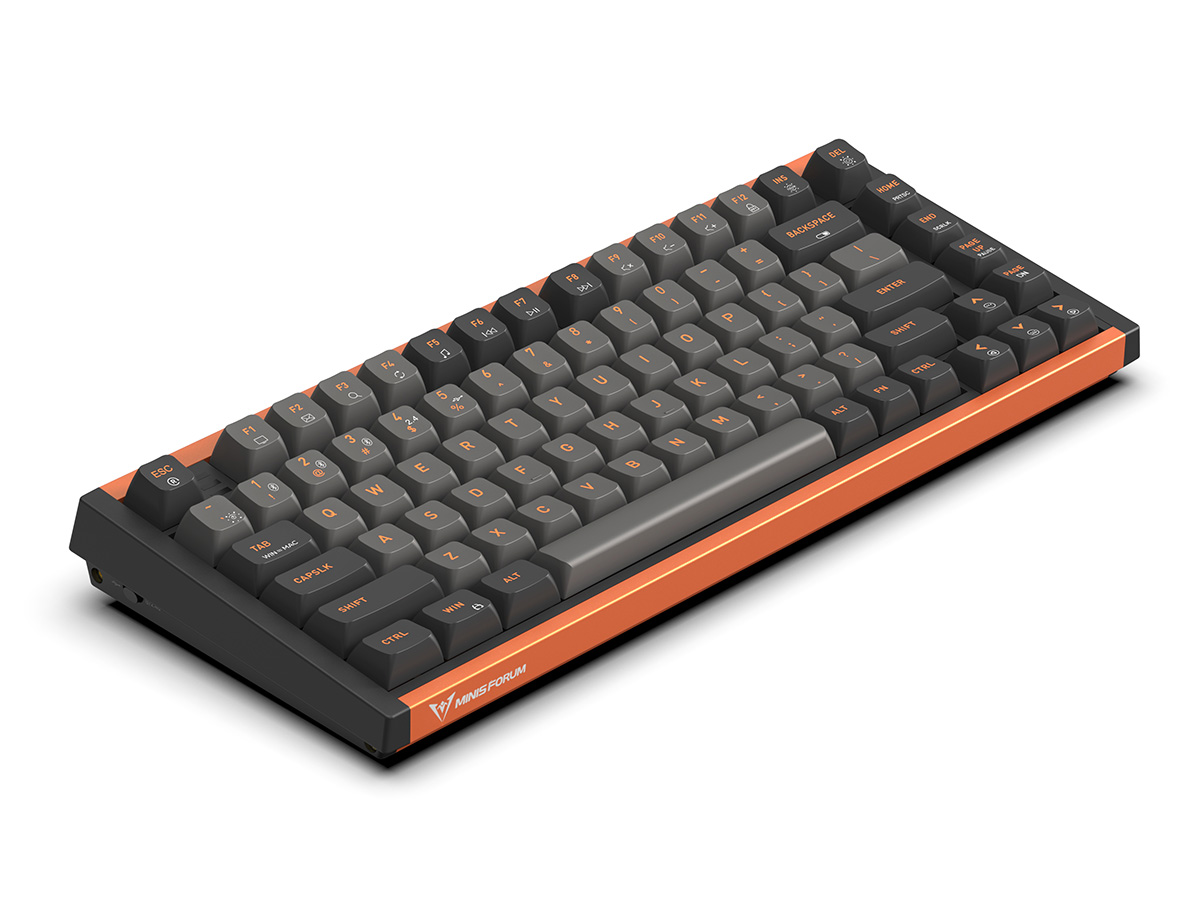 MINISFORUM初のメカニカルキーボードが登場。リニアスイッチ採用 - PC