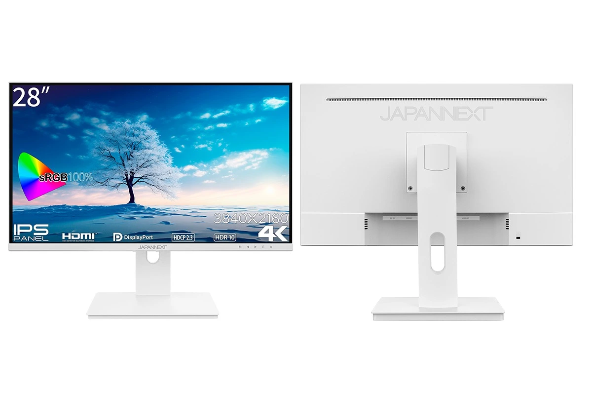 JAPANNEXT、モニター新製品3機種。28型4K/31.5型WQHD/32型フルHD - PC