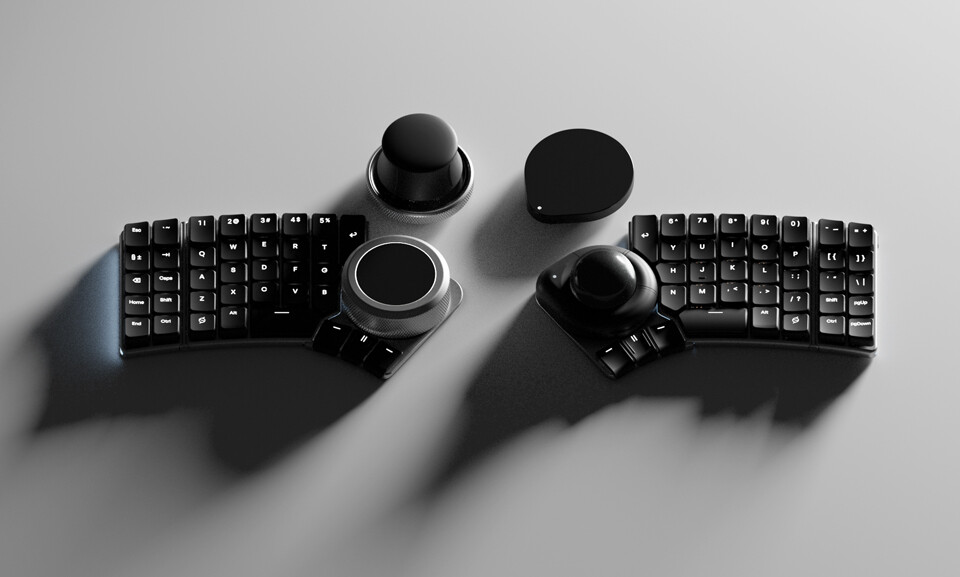 カスタマイズ性が高い分離型キーボード「Naya Create」が日本での支援