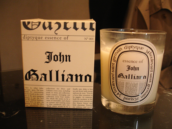 Diptyque -essence of John Galliano- : ケチケチ贅沢日記