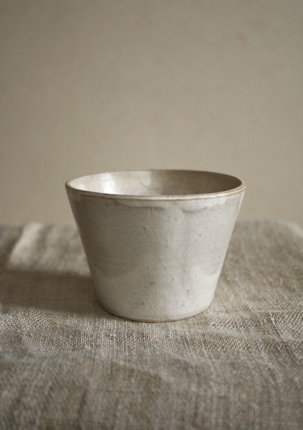 喜多村光史さんの粉引蕎麦猪口 : 青蓮亭日記