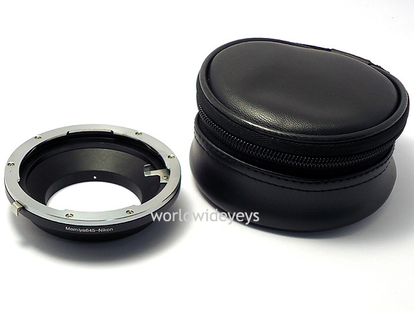 Mamiyaマミヤ645レンズが使える。ニコンFマウントアダプター