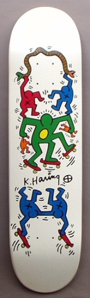 キース・ヘリングのスケートボード「Skateboard（1）」（ca.1988
