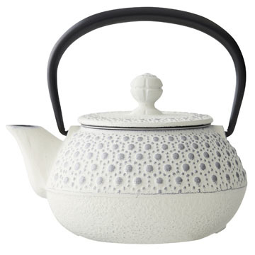 カモミールNo.3 白 × シルバー 新発売 : 南部鉄器カラーポット専門店