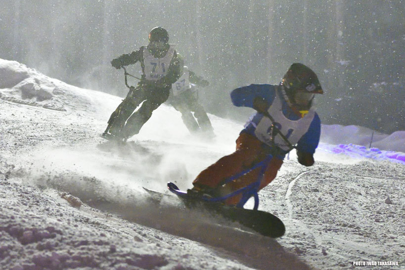 2018 まかどスキー場ナイトクロス 青森県 スノースクート クロスレース