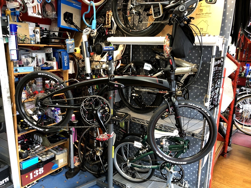 tern verge-N8 ホイール交換とハンドルポスト交換 : カルマックス