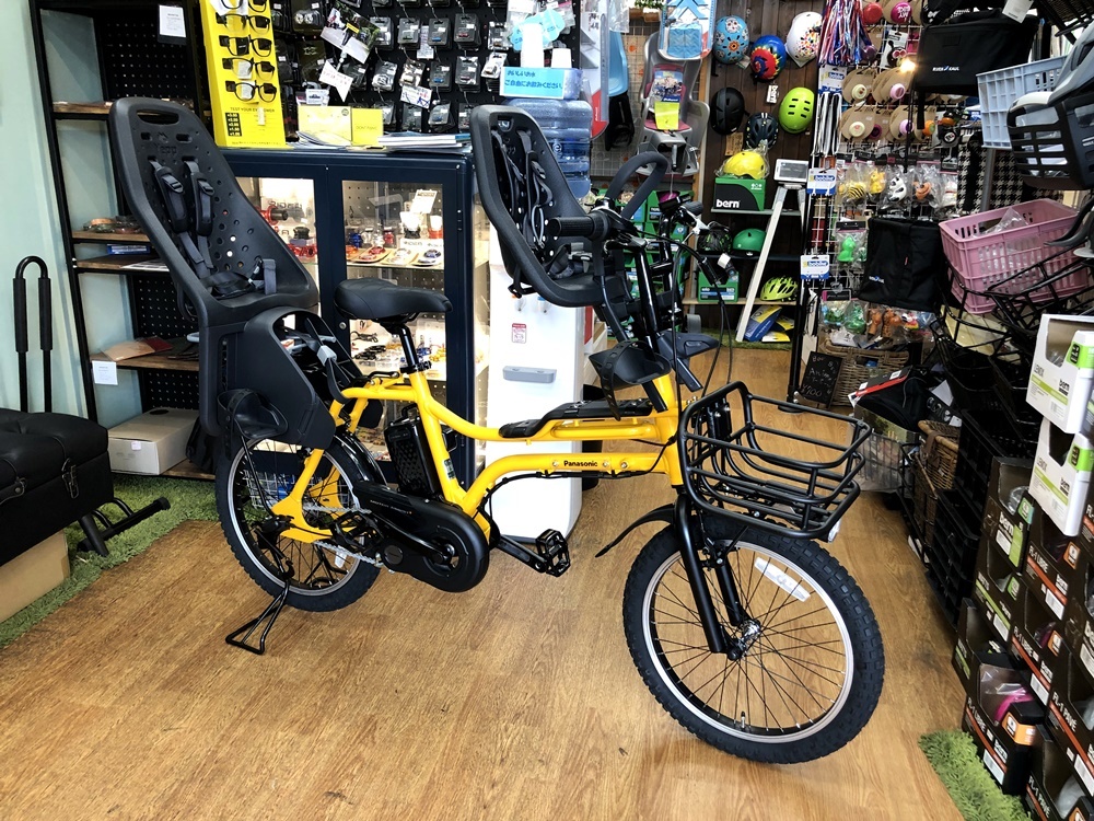 Panasonic EZ 電動自転車 3人乗り Yepp前後付き【直接引き渡し