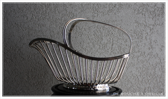 クリストフル製 アンティークのパニエ ボトルバスケット Christofle