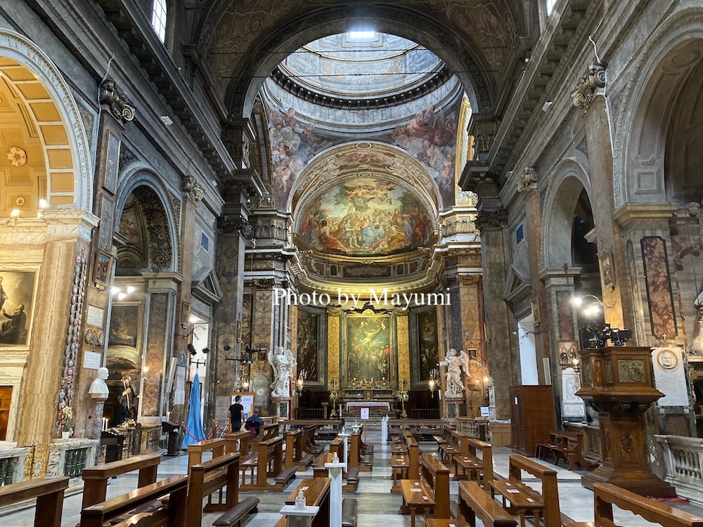 大好きな天使の彫刻、聖天使橋からサンタンドレア・フレッテ教会