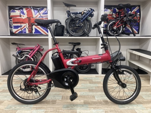 パナソニックの電動アシスト折りたたみ自転車 オフタイム 入荷しました