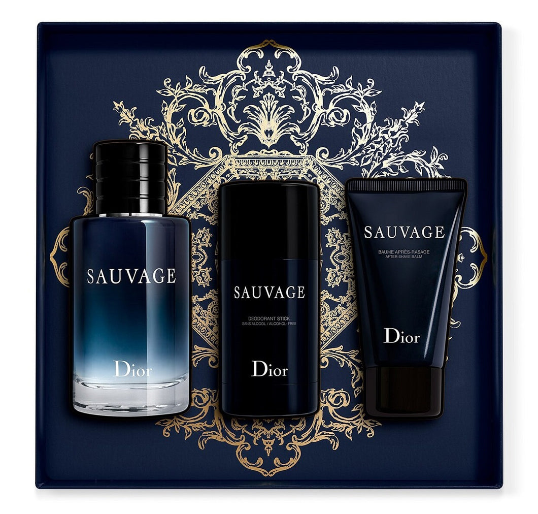 Dior Sauvage Eau de Toilette 3 Piece Gift Set for Men – Perfume305