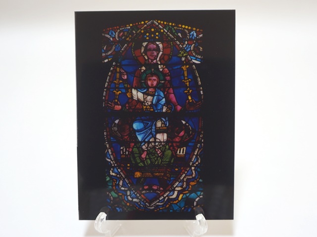 1650】シャルトル大聖堂・ステンドグラスのメッセージカード/Raffael