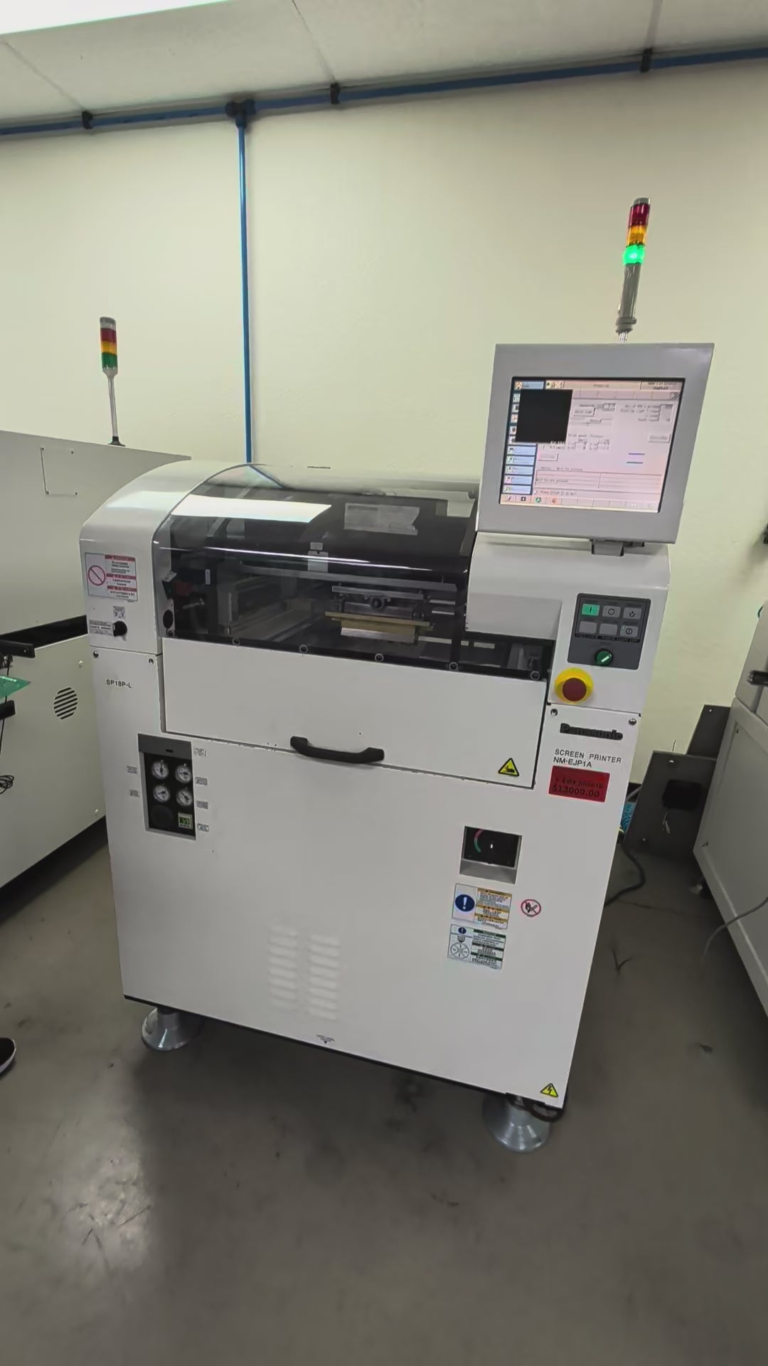 Panasonic SP18P-L NM-EJP1A Automatic Screen Printer 18x20