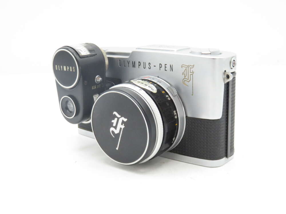 Olympus Pen F 1/2 Frame Camera +25mm F4+Meter - PhotoCo Camera House