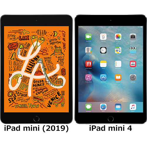 iPad mini (2019)」と「iPad mini 4」の違い - フォトスク