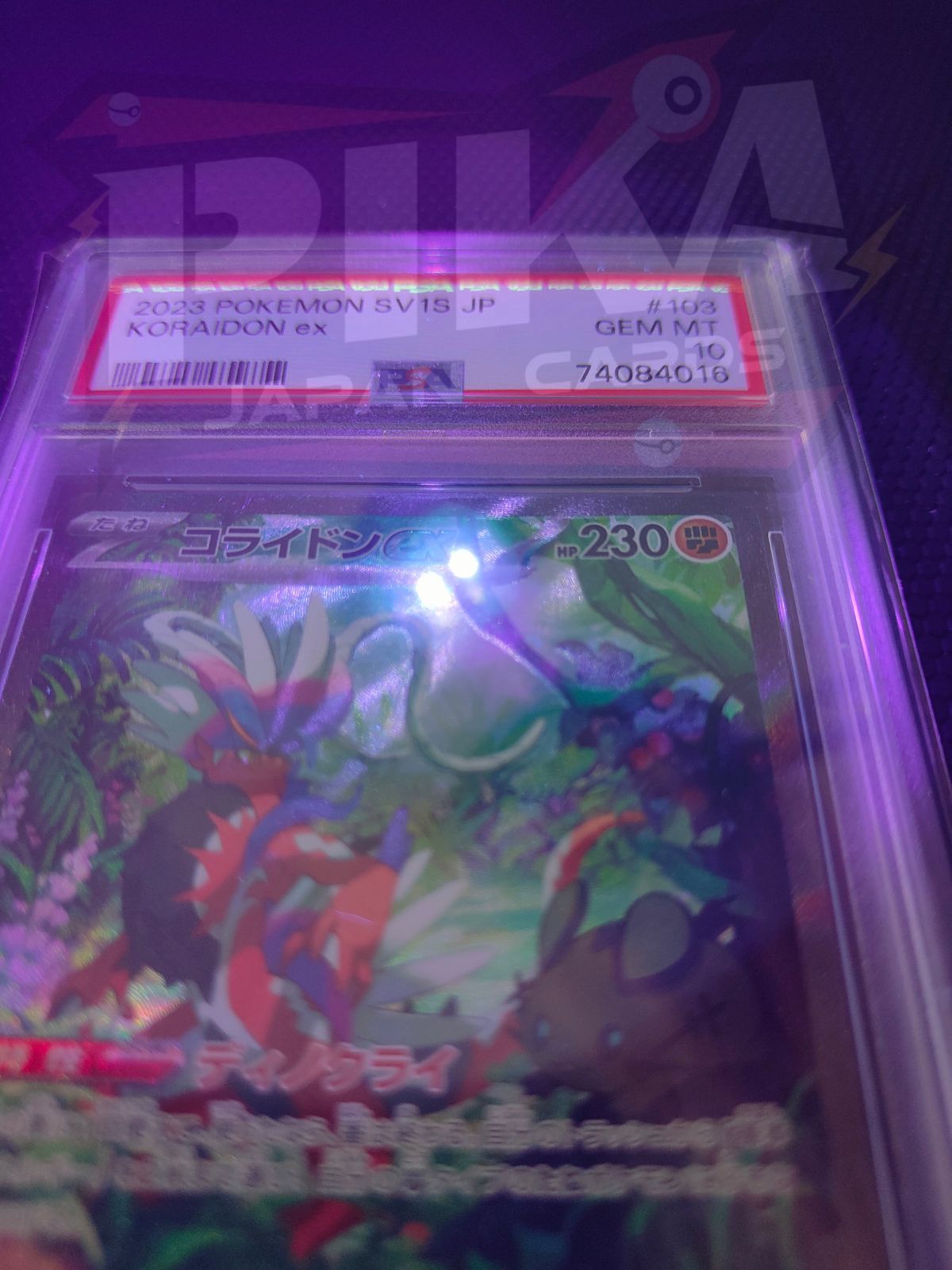 Pokémon card PSA 10 Koraidon ex SAR 103/78 Scarlet Ex JAP – Pika