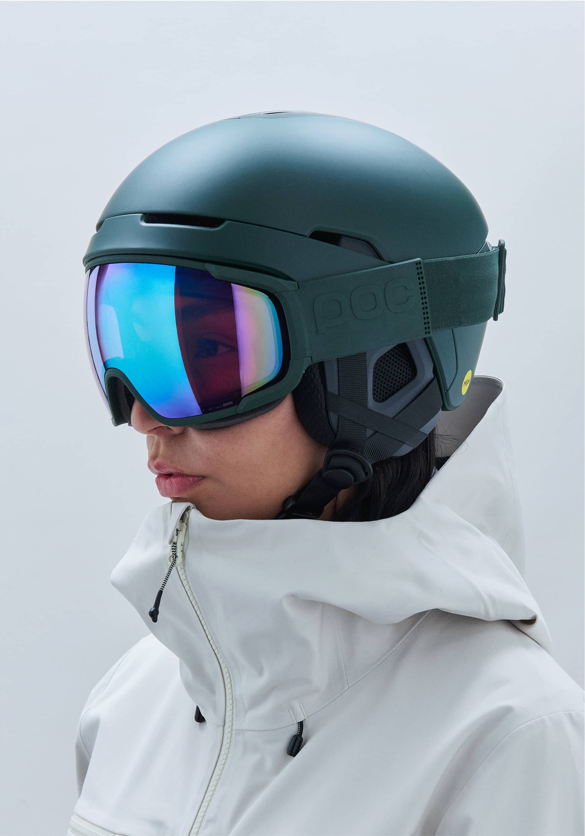 Zonula Ski Goggles in Pargasite Green | Ski Eyewear | POC (Global EN)