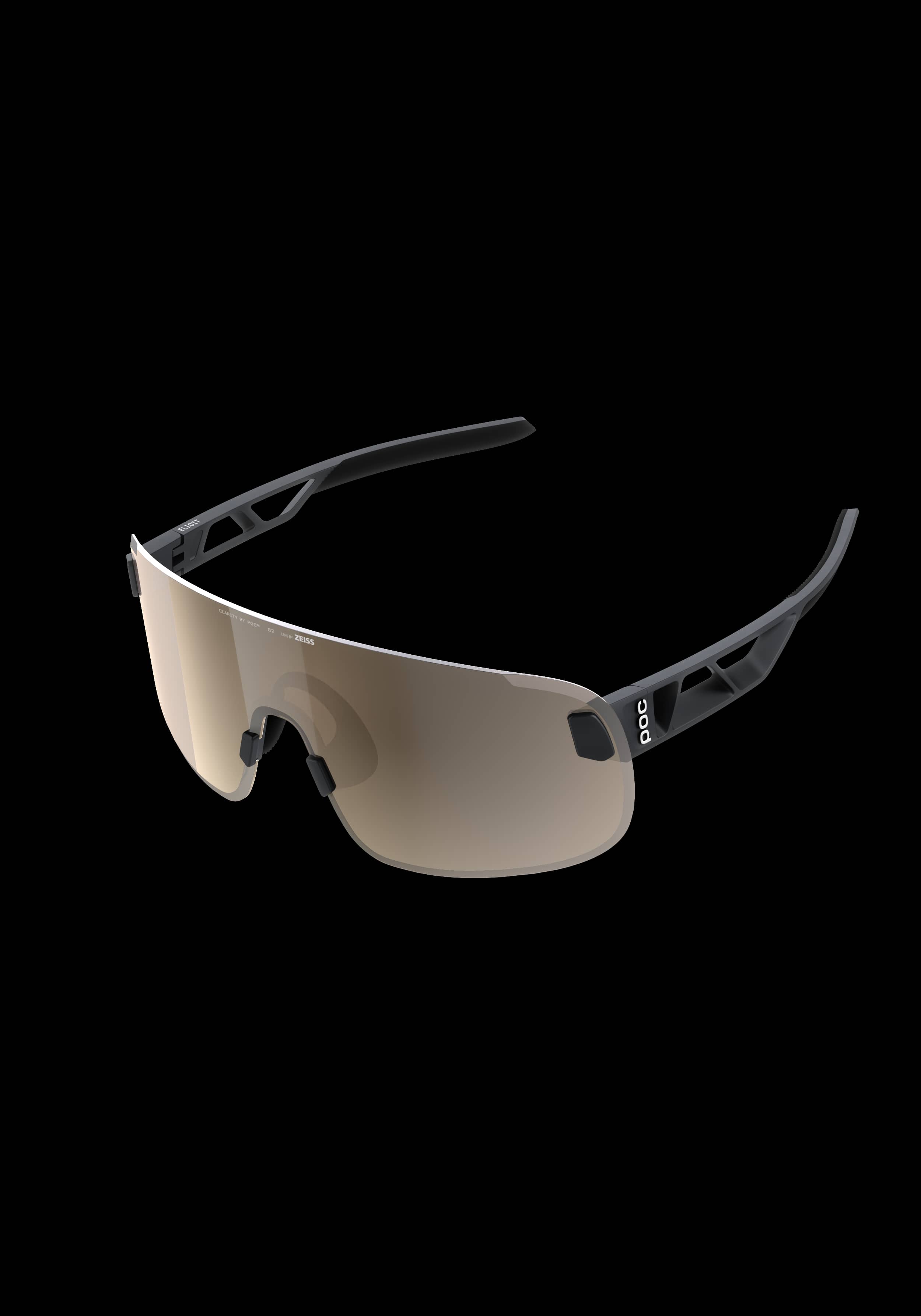 DO Half Blade Bike Sunglasses in Uranium Black | Cycling Eyewear