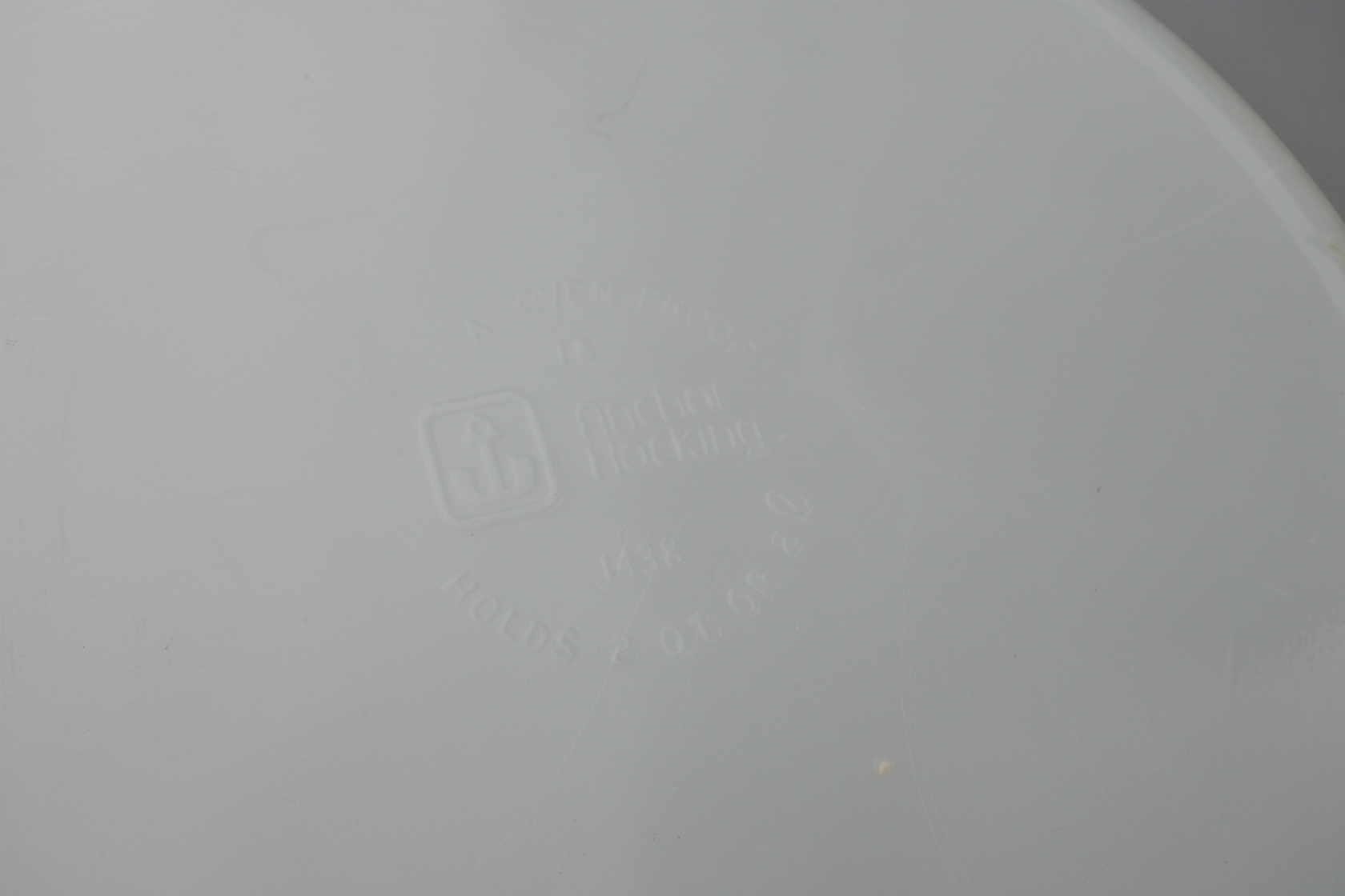 ビンテージ】アメリカ製 Anchor hocking（アンカーホッキング）ミルク