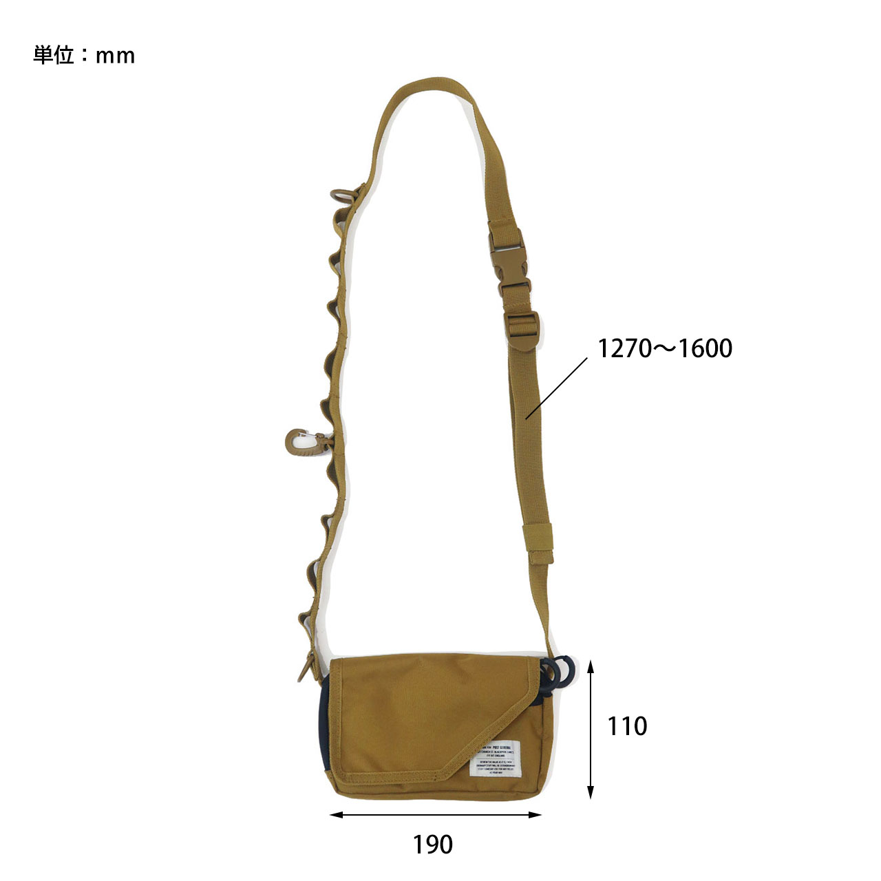 SLING WALLET POUCH / スリングウォレットポーチ - COYOTE BEIGE