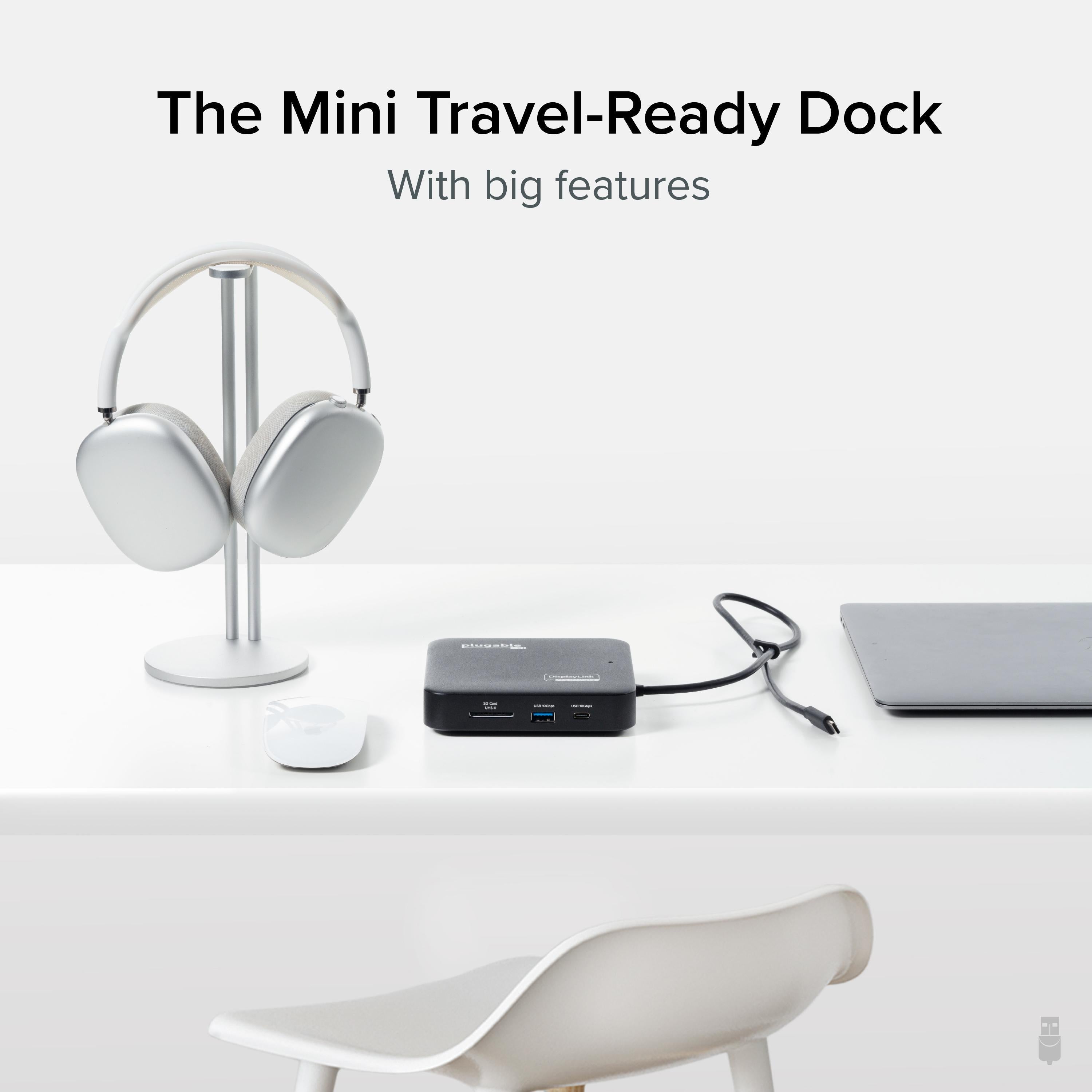 Plugable USB-C Dual HDMI Docking Station, 100W Pass Through