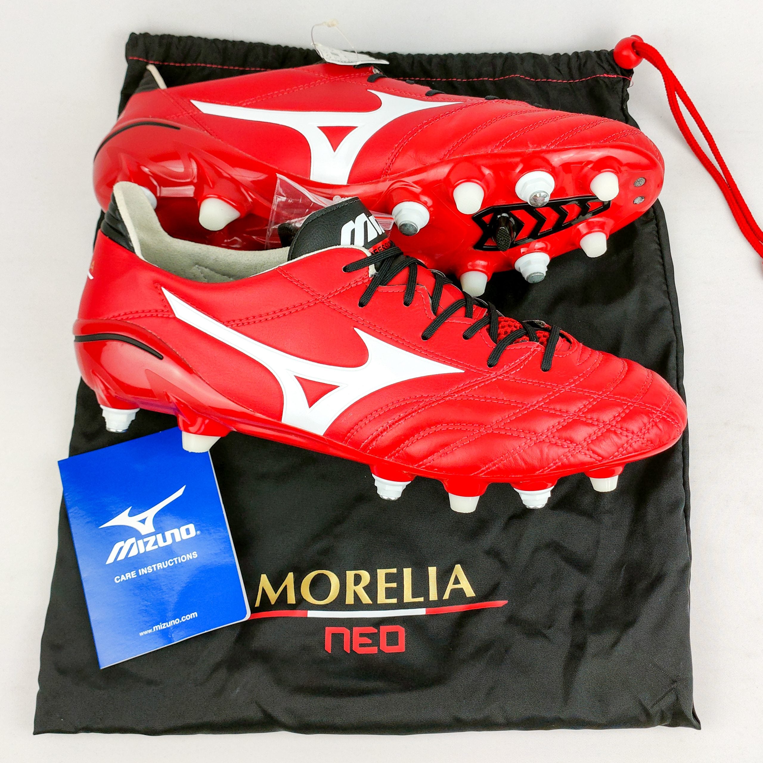Mizuno Morelia Neo Mix SG - Red/White/Black *Brand New* – PM Boots