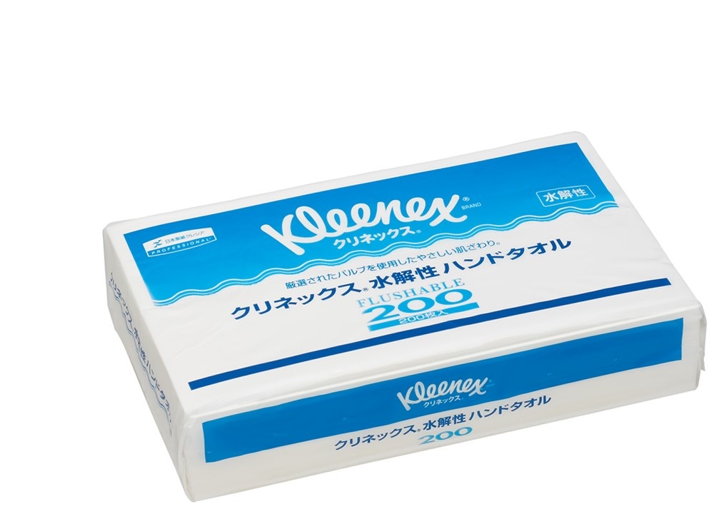 クリネックス 水解性 ハンドタオル200